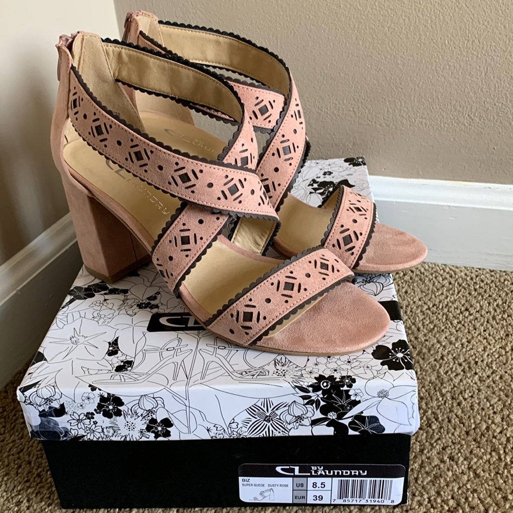 Dusty Rose Suede Heel